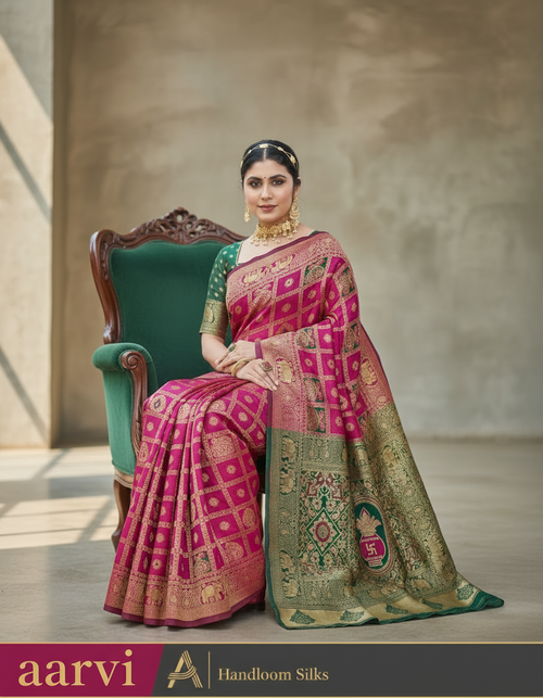 Blouse: Running Blouse
Saree Fabric: Kanjeevaram Silk
Transparency: No
Net Quantity (N): Single